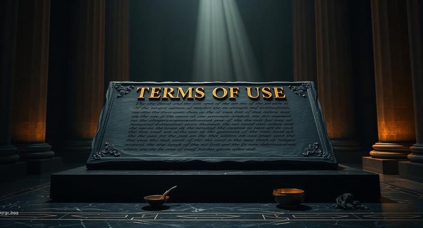 Terms of Use Stone Tablet